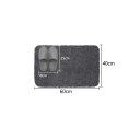 Absorbent Fluffy Bath Mat 40 x 60 cm Long Non-Slip Shower and Entrance Mat Soft Bathroom Rug 8