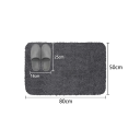 Absorbent Fluffy Bathroom Mat 50 x 80 cm Long Soft Non-Slip Shower and Hallway Mat Absorbent Bathroom Mat 8