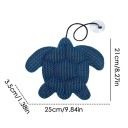 Absorpční houba do vířivky a bazénu na olej plovoucí želva pratelná polyester a nylon modrá 25 x 21 x 3,5 cm na čištění vody 2