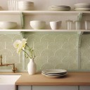 Abstract Tile Wallpaper 20 x 20 cm 10 pcs Waterproof PVC Self-adhesive Wall Covering Film for Kitchen Bathroom 2