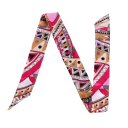 Abstracte dames sjaal 4 × 100 cm Kleine lange dunne multifunctionele modeaccessoire Hoofddoek Haarband Tasdecoratie 3