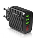 AC-opladeradapter 3 USB-porte med display 3