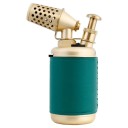 Accendino a gas Fiamma Blu Accendino retro a prova di vento Blocco a un tocco Accendino in lega di zinco 9