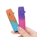 Accendino a getto in metallo ricaricabile a butano fiamma rosa accendino resistente al vento con serbatoio del combustibile visibile arcobaleno 5