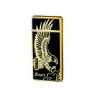 Accendino in metallo impermeabile e antivento con motivo aquila Accendino da esterno con struttura resistente e design elegante Un aiuto affidabile in ogni condizione atmosferica 1