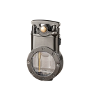 Accendino metallico a fiamma doppia Accendino a butano resistente al vento Valvola trasparente Accendino a getto doppio ricaricabile 7