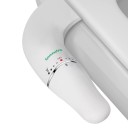Accesorio de bidet para asiento de inodoro Doble boquilla con presión de agua ajustable Sistema de ducha no eléctrico para inodoros europeos comodidad 2