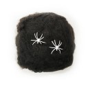 Accesorios de Halloween para exteriores, telaraña artificial elástica con arañas, decoración de fiesta, telaraña colorida, decoración de Halloween para casa embrujada, 20 g 3
