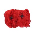 Accesorios de Halloween para exteriores, telaraña artificial elástica con arañas, decoración de fiesta, telaraña colorida, decoración de Halloween para casa embrujada, 20 g 5