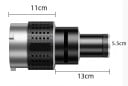 Accesoriu optic conic Nagnahz cu focalizare 35 șabloane de model din oțel inoxidabil suport Bowens până la 500 W aluminiu 13 x 11 cm negru-silver 2