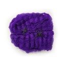 Accessori da esterno per Halloween Rete artificiale allungabile con ragni Decorazione per feste ragnatela colorata Casa infestata 6