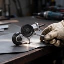 Accessorio per trapano Forbici per lamiera Dimensioni 13,4 x 6,5 x 5,6 cm Acciaio al carbonio Per lamiera fino a 1,2 mm Argento Per acciaio rame 2
