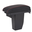 Accoudoir en cuir pour Peugeot 2008 avec USB accoudoir coulissant avec boîte de rangement montage facile accessoires auto en cuir véritable 6