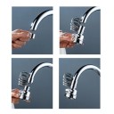 Acessório extensível para torneira de cozinha com tubo de extensão espiral e cabeçal de chuveiro rotativo 360° com filtro 3 modos para pia 3