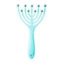 Acessório para massagem da cabeça para alívio do stress Dispositivo de massagem suave para o couro cabeludo com 9 bolas de aço Acessório de massagem antistress para o couro cabeludo 19 x 8,5 cm 1