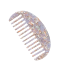 Acetate Curved Hair Comb Half-Moon Wide Teeth Travel Hairdressing Colourful Comb for Detangling Wet and Dry Hair 8
