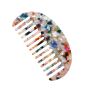Acetate Curved Hair Comb Half-Moon Wide Teeth Travel Hairdressing Colourful Comb for Detangling Wet and Dry Hair 1