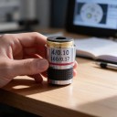Achromatický objektiv 4x pro biologický mikroskop s aperturou 0,10 pro tubus 160 mm a konjugovanou vzdálenost 185 mm ve stříbrné barvě 4