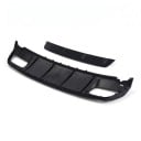 Achterbumper diffuser met uitlaatpijpen 158 cm van ABS kunststof, glanzend zwart, voor Mercedes-Benz A-Klasse W176 AMG Line en A45 2012–2018 5