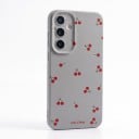 Achtercover voor Samsung Galaxy A36 met kersenprint Duurzaam Siliconen Beschermt camera Ruwe textuur Tekst Cute Cherry Dagelijks gebruik 9