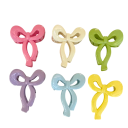 Acryl haarclip 3 cm In de vorm van een strik Glanzende suikerachtige kleuren Mini clip Moderne dames haaraccessoire 1