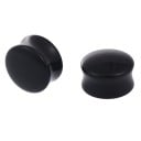 Acryl Plug für das Ohr Sattelform mit erweiterten Rändern Vollausführung für gedehnten Ohrläppchen Glatte abgerundete Oberfläche 1