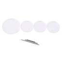 Acryl smykkestativ 3 niveauer bordorganisator til armbånd og ringe runde holdere acryl fler-niveau stativ til opbevaring af smykker 9