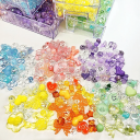 Acrylic Beads 30 g Colourful Plastic Beads for Jewellery Making Bracelets Necklaces Creative Crafting DIY Decorations 10