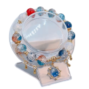 Acrylic Bracelet Holder Transparent Jewellery Stand Bead Organiser for Bracelets Desktop Display Stand for Jewellery 2