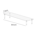 Acrylic Display Stand 39.5 x 7.5 cm Single Level Transparent Presentation Holder for Jewellery, Figurines, Models and Collectibles 2