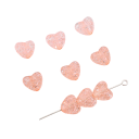 Acrylic Heart Beads 10 x 9 mm Approximately 70 pcs Colourful Beads with 2 mm Hole for Jewellery Bracelets Necklaces Crafting Decoration 5
