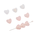 Acrylic Heart Beads 10 x 9 mm Approximately 70 pcs Colourful Beads with 2 mm Hole for Jewellery Bracelets Necklaces Crafting Decoration 9