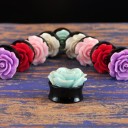 Acrylic Plug with Flower 3