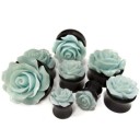 Acrylic Plug with Flower 7