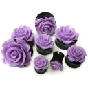 Acrylic Plug with Flower 21