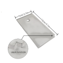 Acrylic Wax Scraper for Skis and Snowboards 13 × 7 cm Transparent Service Scraper for Wax Removal During Base Maintenance 2