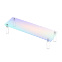 Acrylstander 1 niveau 30 × 8 × 5 cm rosa organizer til figurer parfumer smykker hylde til udstilling af samlerobjekter 1