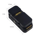 Active Volume Control and Wah Expression Pedal for Electric Guitar Multifunctional Effect Pedal Compact Black Design 5