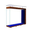 Acvariu de lux 180 x 40 x 116 cm Acvariu mare din sticlă cu despărțitor Iluminare LED din sticlă super albă Filtrare Display 8