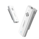 Adaptador Bluetooth sem fios para auscultores com conector jack de 3,5 mm Receção de chamadas e controlo de música Bluetooth 5.0 Alcance de 10 m Com 2