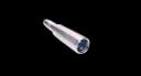 Adaptador de audio 6,35 mm jack hembra a XLR 3pin macho Reducción para conectar cables de audio y equipos de sonido Cuerpo compacto y brillante 1