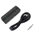 Adaptador de áudio Bluetooth 5.3 2 em 1 Receptor e transmissor 3,5mm AUX Jack USB para TV PC Carro Mãos Livres Música Estéreo Compatível com dispositivos Bluetooth 5
