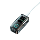 Adaptador de áudio Bluetooth 5.4 2 em 1 Receptor Transmissor AUX 3,5 mm Tipo-C Ecrã LED Cartão TF 10 m 200 mAh 2