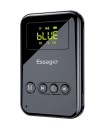 Adaptador de áudio bluetooth sem fios com ecrã Bluetooth 5.0 Alcance 10 m Bateria 300 mAh Duração 6 a 8 horas Cabos 3,5 mm jack e RCA incluídos 1