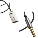 Adaptador de áudio para automóvel Bluetooth 5.0 15,8 x 5,5 x 2,5 cm Cabo sem fios com USB e jack de 3,5mm Transmissor e receptor AUX para rádio 3