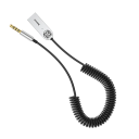 Adaptador de áudio para automóvel Bluetooth 5.0 15,8 x 5,5 x 2,5 cm Cabo sem fios com USB e jack de 3,5mm Transmissor e receptor AUX para rádio 8
