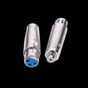Adaptador de audio XLR hembra a RCA hembra para conectar un micrófono Reducción de aleación de zinc Conector XLR de tres pines con pestillo 2