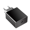 Adaptador de carregamento rápido e cabo dual USB C 1 m PD 45W carregador de viagem para telemóvel ficha EU carregamento rápido 480 Mbps 2