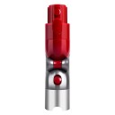 Adaptador de encaixe rápido com cotovelo flexível a 90° vermelho e cinza ABS para Dyson V7 V8 V10 V11 V15 acessórios peças de substituição 6