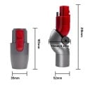 Adaptador de liberación rápida para accesorio de aspiradora Dyson V7 V8 V10 V11 V15 rojo y gris plástico ABS accesorios y piezas de repuesto 4